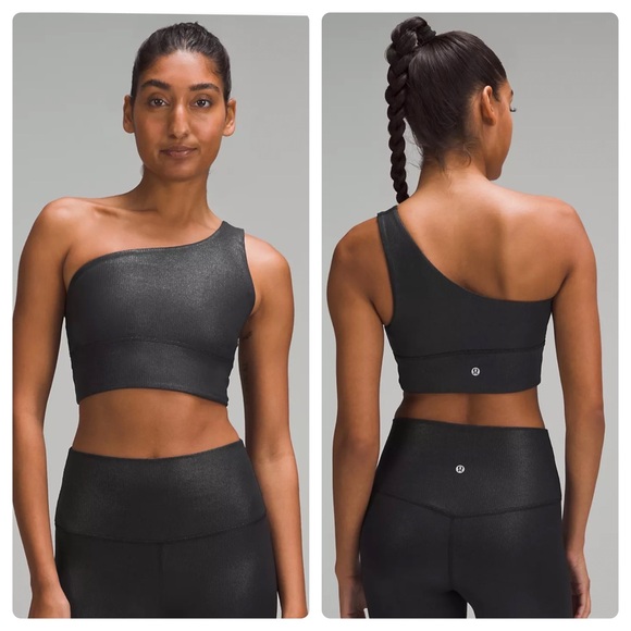 lululemon athletica Other - NEW Size 8 Lululemon Align Asymmetrical Ribbed Bra Light Support A/B Cup Shine